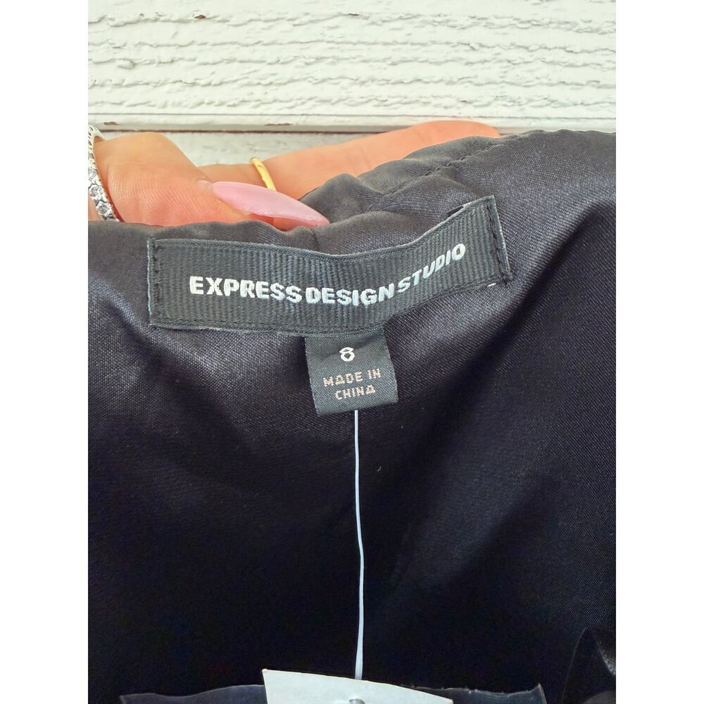 EXPRESS Design Studio Strapless Black Dress – Size 8 NWT ($98 Retail) - Picture 4 of 8